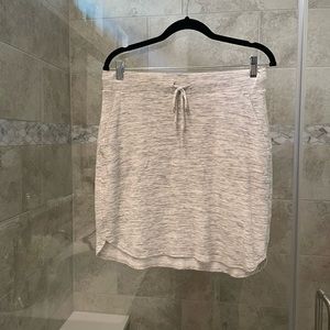 Heather gray cotton skirt